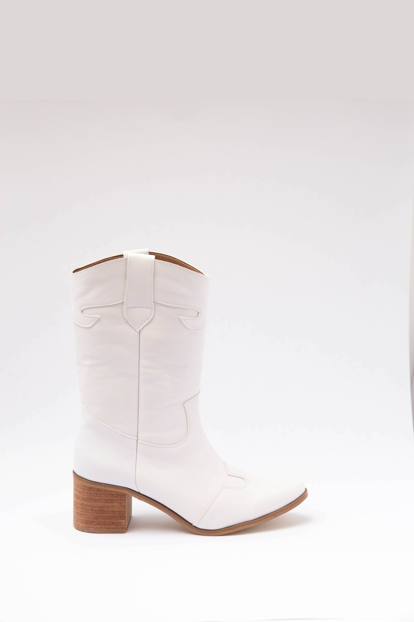 Diana Cowboy Boot White