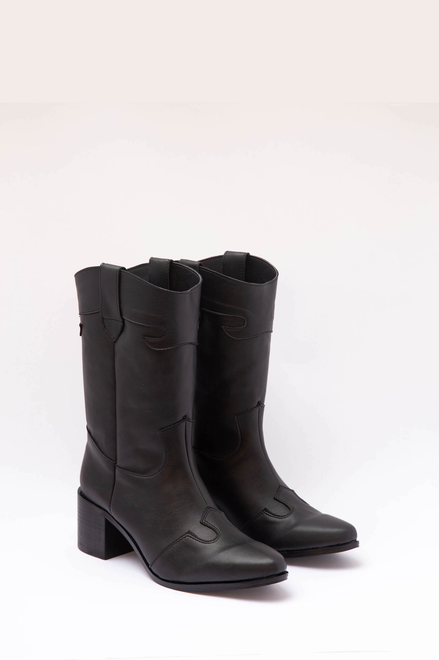 Diana Cowboy Boot Black